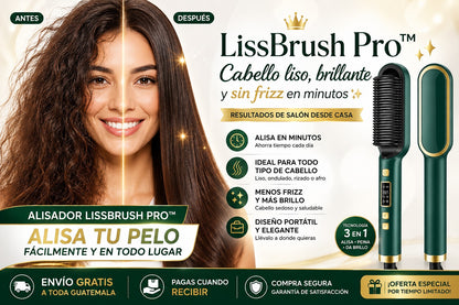 LissBrush Pro™ | Cabello liso y brillante en minutos