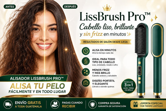 LissBrush Pro™ | Cabello liso y brillante en minutos