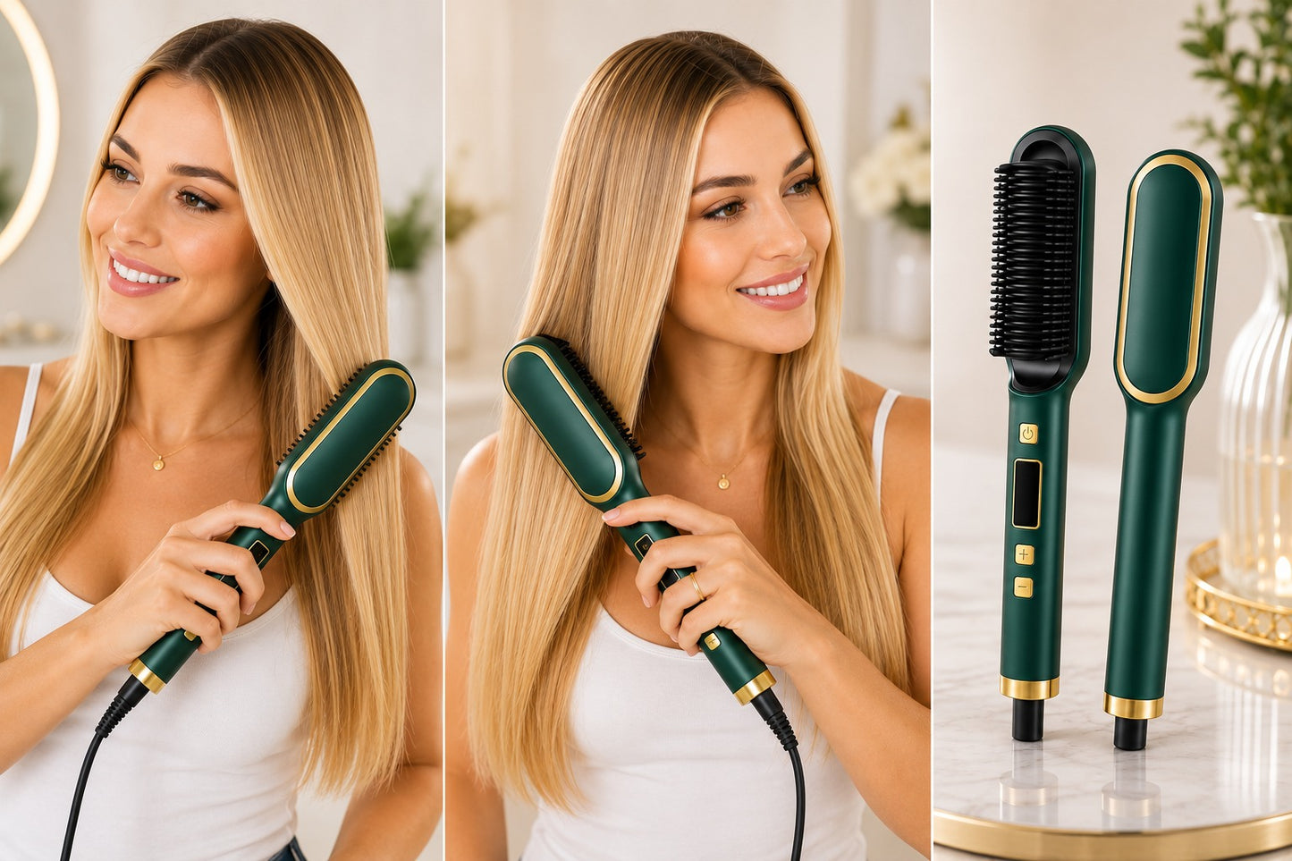 LissBrush Pro™ | Cabello liso y brillante en minutos